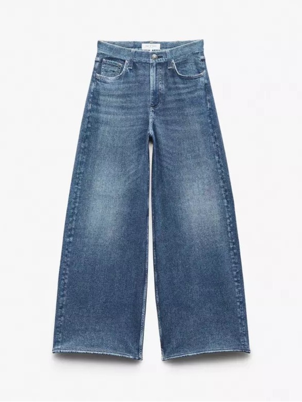 rag & bone Sofie High Rise Ultra Wide Leg Jeans Monterosso Wash Size 28